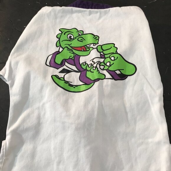 CENTURY MMA Karate Athletics Sports White Purple Kids Jacket Gi - Picture 9 of 10